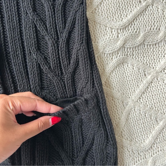 Esprit Black Cable Knit Short Sleeve Cardigan - Picture 3 of 5